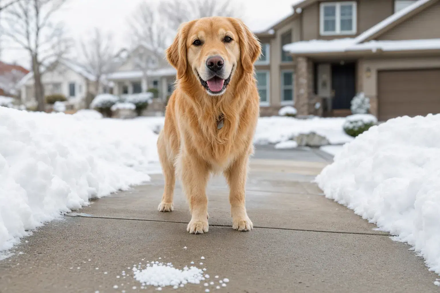 How to Choose Pet-Friendly Ice Melt for Your Driveway & Walkways